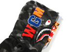 Color Camo Tiger Shark Full Zip Double Hoodie Black HDCP6660
