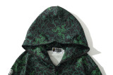 x Razer A Bathing Ape Neon Camo Full Zip Hoodie green HDCP6750