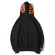 Double Shark Full Zip Hoodie Black YC7312#