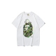 ABC Camo Big Ape Head Baby Milo Tee Street T-Shirt white green HDCP1817