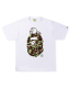ABC Camo Big Ape Head Baby Milo Tee Street T-Shirt white green HDCP1817