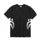 ABC Side Shark Tee Street T-Shirt black U5147