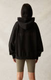 adult Autumn and Winter Hooded sweater black 76-F347