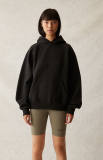 adult Autumn and Winter Hooded sweater black 76-F347