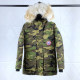 adult down jacket green camouflage 09