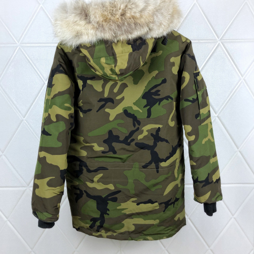 adult down jacket green camouflage 08