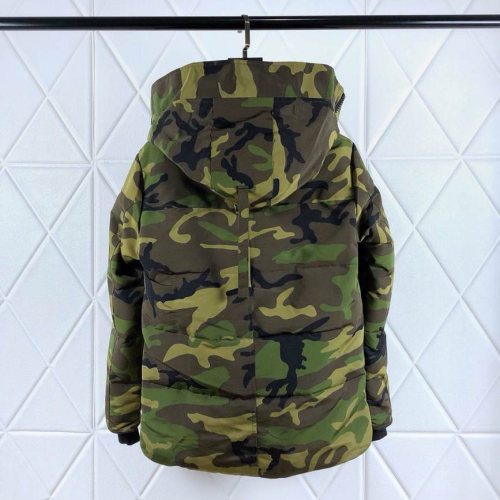 adult men's down jacket green camouflage 17