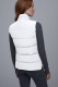 adult women's winter Down vest white