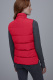 adult women's winter Down vest red