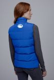 adult women's winter Down vest blue
