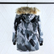 adult down jacket grey camouflage 13