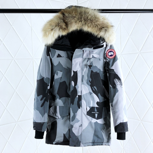 adult down jacket grey camouflage 13