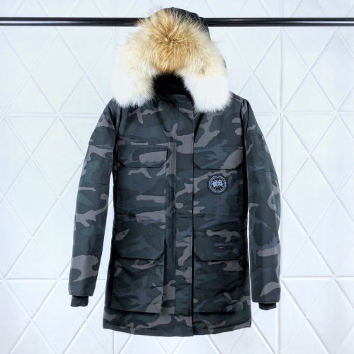 adult down jacket grey camouflage 09