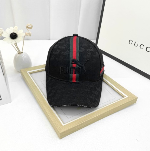 cotton adjustable baseball cap keep warm breathable workout hats 314-2-PUMA