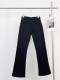 2022 autumn and winter new women's chain flared jeans black