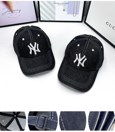 denim adjustable baseball cap breathable workout hats unisex 304-7-NY