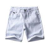 men's denim shorts white 631#