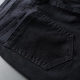 Armani men's denim shorts black 631#