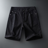 men's denim shorts black 631#