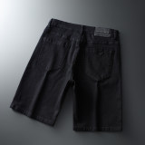 men's denim shorts black 631#