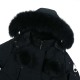 Original Stirling thickened warm mid-length women's Parka Fur down jacket black 01