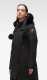 Original Stirling thickened warm mid-length women's Parka Fur down jacket black 01