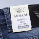 Spring and summer thin men's stretch business straight jeans blue 861#