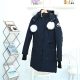 Original Stirling thickened warm mid-length women's Parka Fur down jacket dark blue 01