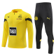 adult Borussia Dortmund 2022-2023 Mens Soccer Jersey Quick Dry Casual long Sleeve trousers suit yellow