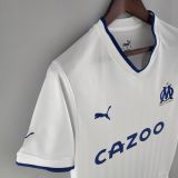 adult Olympique de Marseille home 2022-2023 Mens Soccer Jersey Casual Short Sleeve T-Shirt white