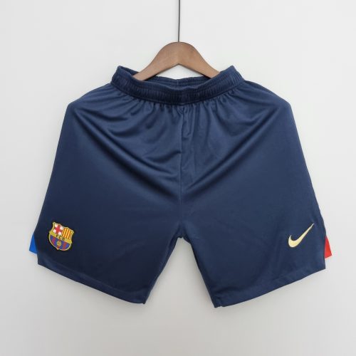 adult FC Barcelona home 2022-2023 Mens Soccer Jersey Casual Shorts sapphire