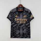 adult Arsenal F.C. away 2022-2023 Mens Soccer Jersey Casual Short Sleeve T-Shirt dark grey