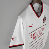 adult AC milan away 2022-2023 Mens Soccer Jersey Casual Short Sleeve T-Shirt white red