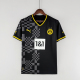 Puma adult Borussia Dortmund away 2022-2023 Mens Soccer Jersey Casual Short Sleeve T-Shirt black