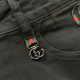 Gucci men's Washed Regular fit Jeans black Q9207#