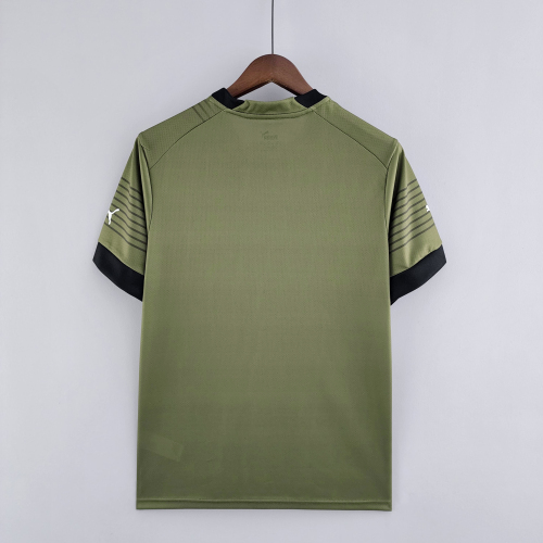 Puma adult AC milan third away 2022-2023 Mens Soccer Jersey Casual Short Sleeve T-Shirt green