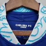adult Chelsea F.C. home 2022-2023 Mens Soccer Jersey Casual Short Sleeve T-Shirt dark blue