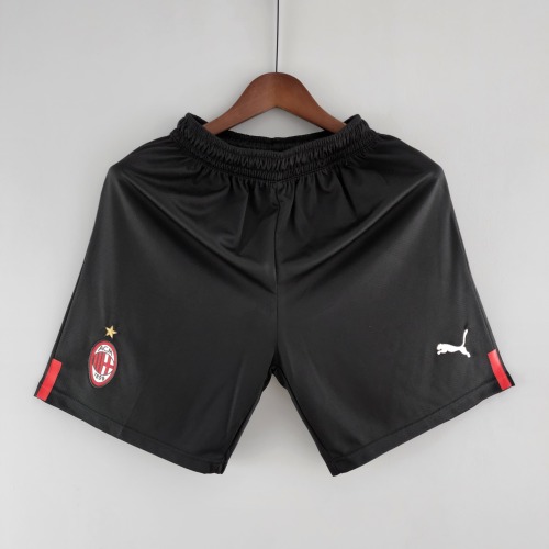 adult AC milan 2022-2023 Mens Soccer Jersey Casual Shorts Black