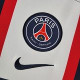 adult Paris Saint-Germain F.C. home 2022-2023 Mens Soccer Jersey Casual Short Sleeve T-Shirt sapphire white
