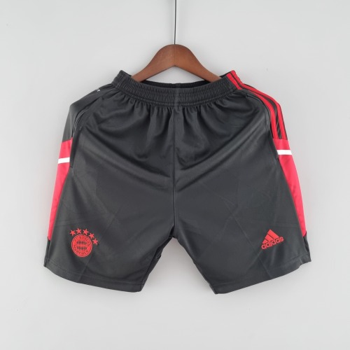adult Fußball-Club Bayern München 2022-2023 Mens Soccer Jersey Training Shorts black red