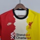 Nike adult Liverpool F.C. 2022-2023 Mens Soccer Jersey Casual Short Sleeve T-Shirt red beige yellow