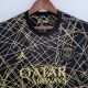 Jordan adult Paris Saint-Germain F.C. 2022-2023 Mens Soccer Jersey Training Suit Casual Short Sleeve T-Shirt black gold