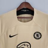 adult Chelsea F.C. third away 2022-2023 Mens Soccer Jersey Casual Short Sleeve T-Shirt khaki