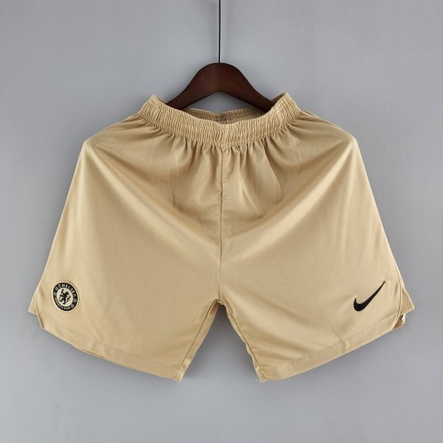 Nike adult Chelsea F.C. Third Away 2022-2023 Mens Soccer Jersey Casual Shorts khaki