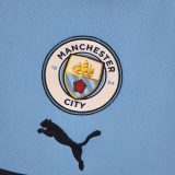Puma adult Manchester City F.C. home 2022-2023 Mens Soccer Jersey Casual Long sleeve T-shirt blue