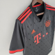 Adidas adult Fußball-Club Bayern München third away 2022-2023 Mens Soccer Jersey Casual Short Sleeve T-Shirt dark grey red
