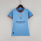 Puma adult Manchester City F.C. home 2022-2023 Womens Soccer Jersey Casual Short Sleeve T-Shirt blue