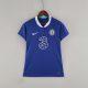 Nike adult Chelsea F.C. home 2022-2023 Womens Soccer Jersey Casual Short Sleeve T-Shirt dark blue
