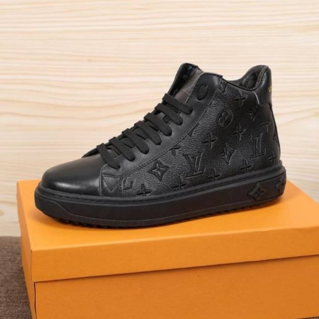 mens high top shoes black