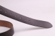 men's Genuine leather slide buckle Belt brown 3.8cm